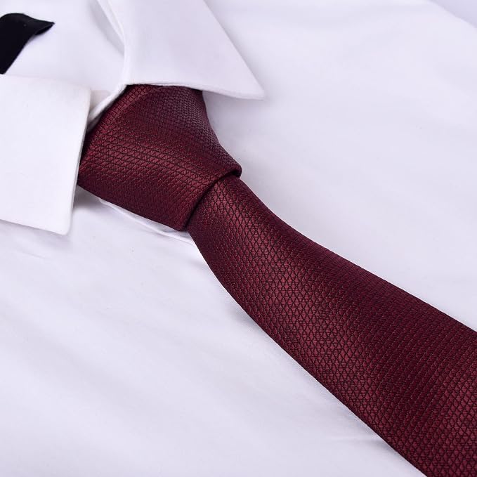 Men's Solid Micro Self Silk Necktie Formal/Casual Necktie For Men