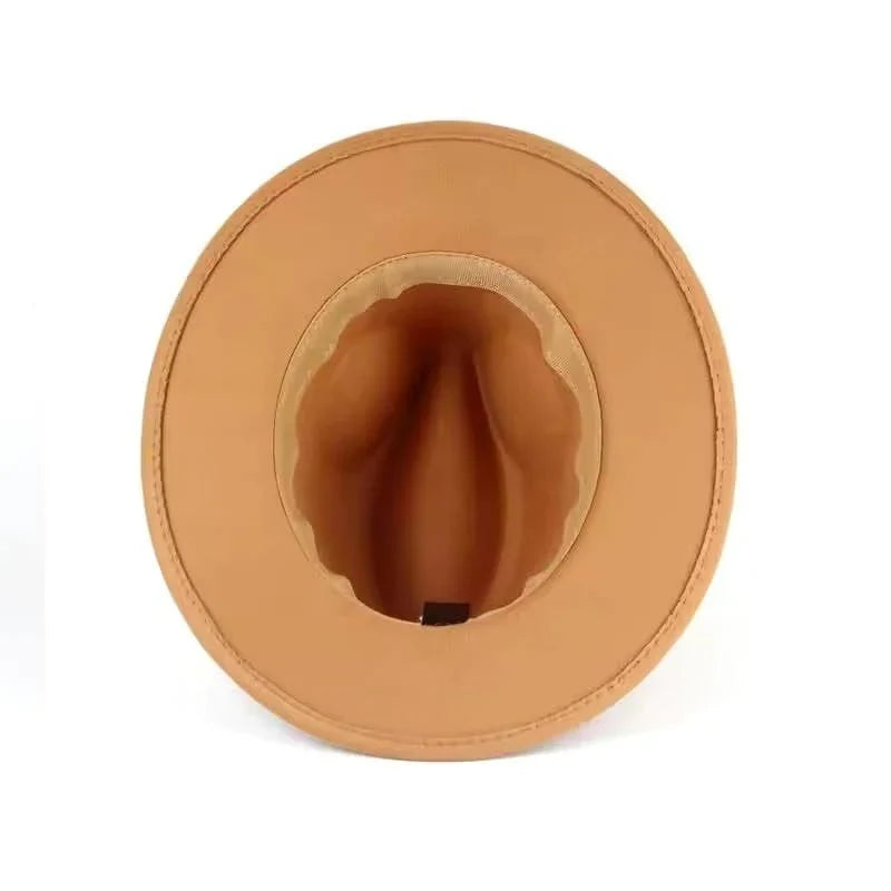 CLOTHERA Paper Wool Wide Brim Trilby Felt Jazz Fedora Hats for Women & Men